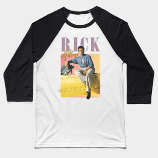 Rick Astley -- 80s Vibin' Aesthetic Design Baseball T-Shirt